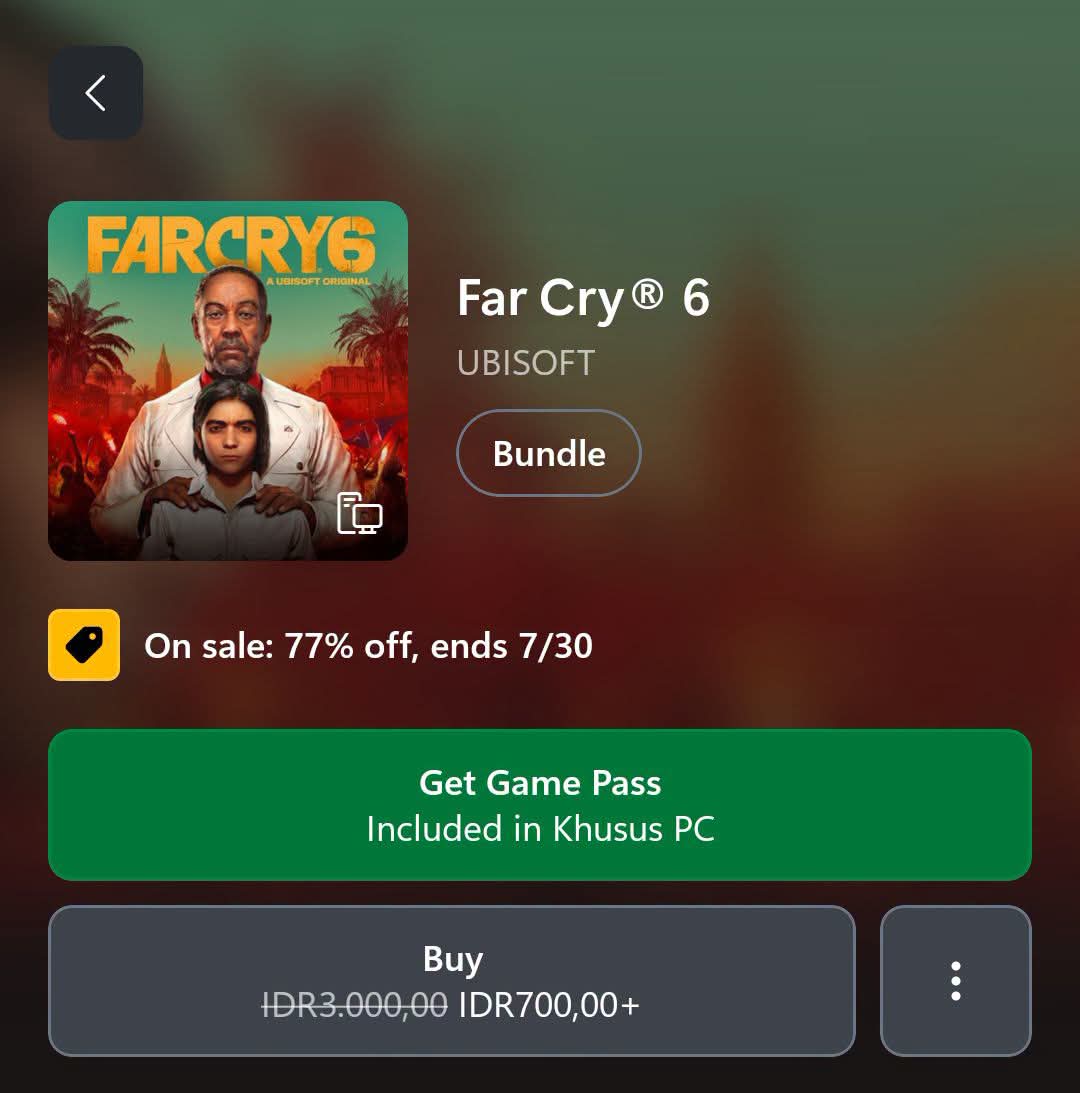 FarCry 6, cuman Rp.700 perak?
