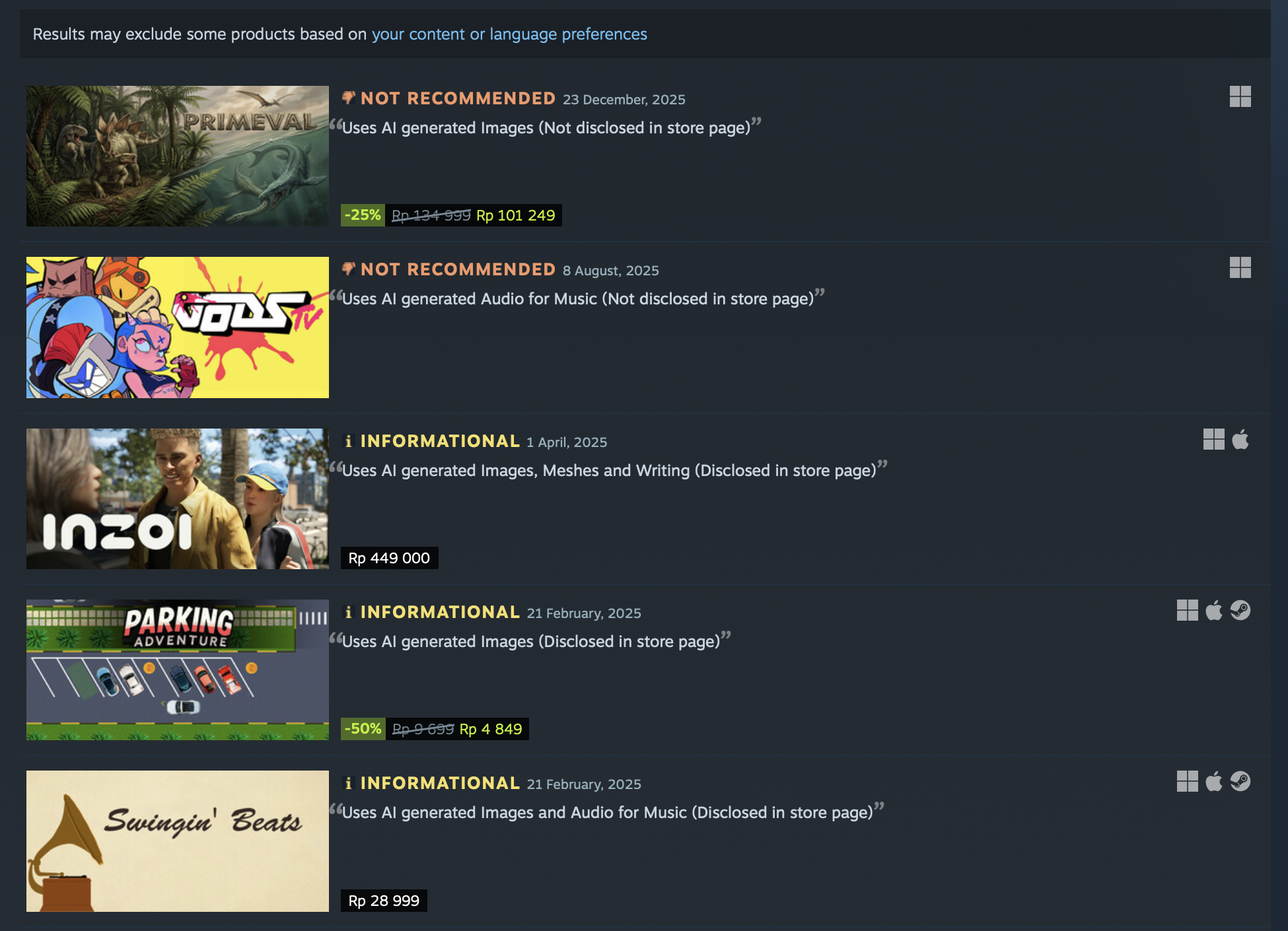 Developer Ramai Dukung Label AI Steam: Gamer Berhak Tahu