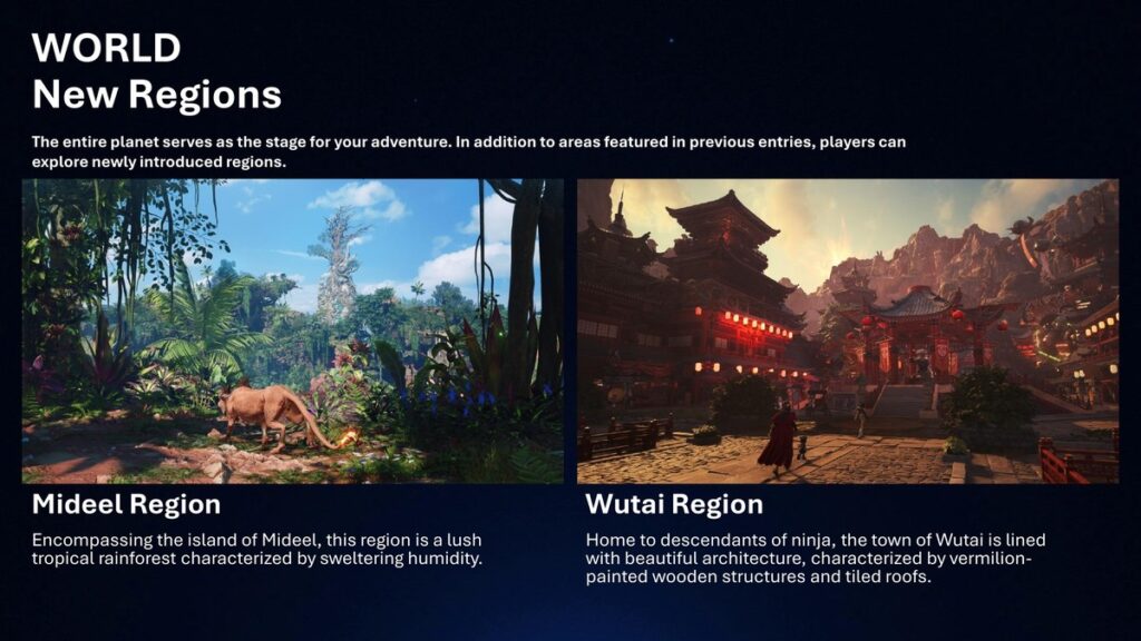 Region baru Mideel dan Wutai