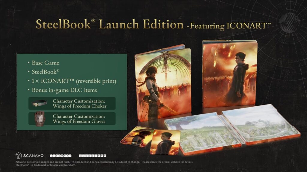 Isi SteelBook Launch Edition Attack on Titan 3